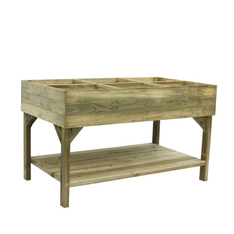 Desserte Potagère En Bois Sur Roues - 81 X 43 X 80 Cm - Pour Cultiver Légumes Et Aromatiques à Hauteur